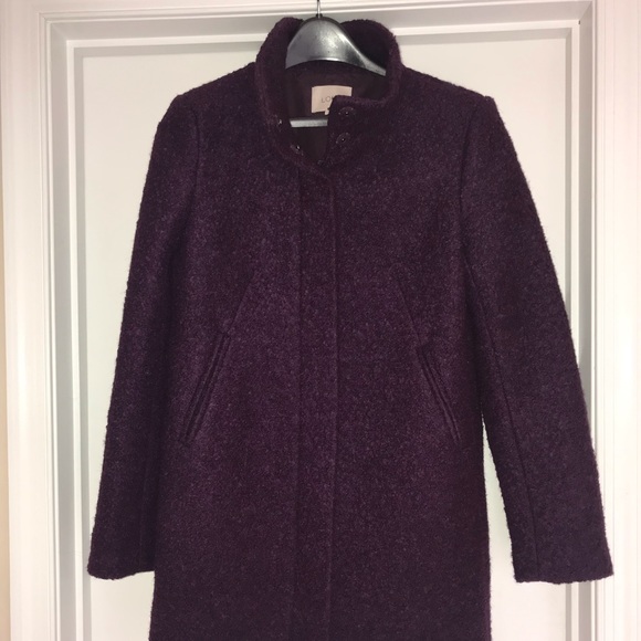 Loft Boucle Funnel Neck Coat - Picture 1 of 5